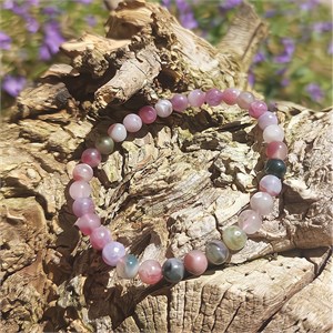 Armband Turmalin multicolor, 06mm Kugeln. – Armbänder online kaufen